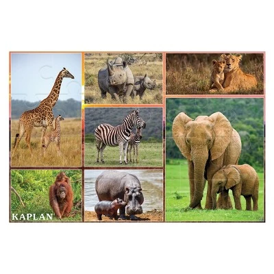 Kaplan Early Learning Company Wild and North American Animals Floor Puzzles - Set of 2 2 Kaplan Early Learning Company Wild and North American Animals Floor Puzzles - Set of 2 - Image 2