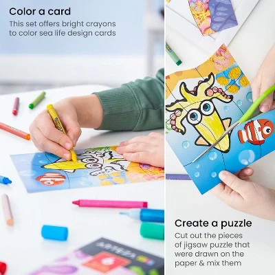 Arteza Kids Sea Life Jigsaw Puzzle Set - 32 Pieces 2 Arteza Kids Sea Life Jigsaw Puzzle Set - 32 Pieces - Image 2
