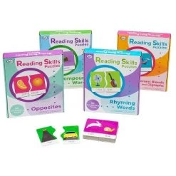 Didax Reading Skills Puzzles, Set of all 4