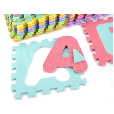 Insten Foam Alphabet & Numbers Floor Mat with Solid Colors, Soft Flooring for Kids Playroom, Yoga & Exercising, 11.6x11.6 in 2 Insten Foam Alphabet & Numbers Floor Mat with Solid Colors, Soft Flooring for Kids Playroom, Yoga & Exercising, 11.6x11.6 in - Image 2