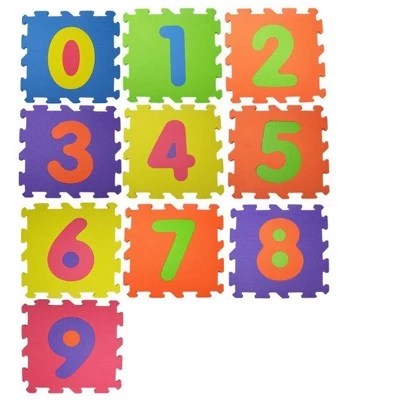 Insten Foam Alphabet & Numbers Floor Mat with Solid Colors, Soft Flooring for Kids Playroom, Yoga & Exercising, 11.6x11.6 in 4 Insten Foam Alphabet & Numbers Floor Mat with Solid Colors, Soft Flooring for Kids Playroom, Yoga & Exercising, 11.6x11.6 in - Image 4