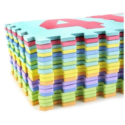 Insten Foam Alphabet & Numbers Floor Mat with Solid Colors, Soft Flooring for Kids Playroom, Yoga & Exercising, 11.6x11.6 in 7 Insten Foam Alphabet & Numbers Floor Mat with Solid Colors, Soft Flooring for Kids Playroom, Yoga & Exercising, 11.6x11.6 in - Image 7