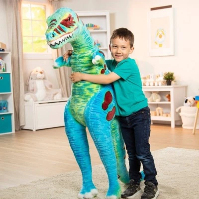 Melissa & Doug Melissa & Doug Jumbo T-Rex Dinosaur - Lifelike Stuffed Animal (over 4 feet tall) 6 Melissa & Doug Melissa & Doug Jumbo T-Rex Dinosaur - Lifelike Stuffed Animal (over 4 feet tall) - Image 6
