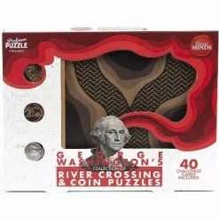 Professor Puzzle USA, Inc. George Washington’s Coin Challenges 3D Brain Teaser Puzzle