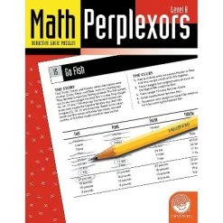 MindWare Math Perplexors: Set Of 6 - Brainteasers - 6 Books -Puzzles Sales 2022 unnamed file 645