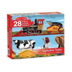 Melissa & Doug Melissa And Doug Alphabet Train Letters And Animals Jumbo Floor Puzzle 28pc