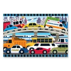 Melissa & Doug Melissa And Doug Traffic Jam Jumbo Floor Puzzle 24pc