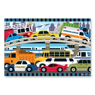 Melissa & Doug Melissa And Doug Traffic Jam Jumbo Floor Puzzle 24pc 1 Melissa & Doug Melissa And Doug Traffic Jam Jumbo Floor Puzzle 24pc