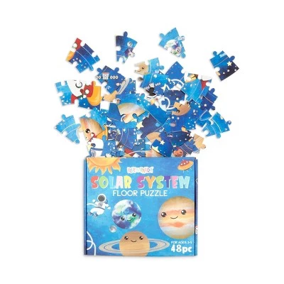 Blue Panda 48 Piece Solar System Floor Puzzle, Round Outer Space Jigsaw Toy for Kids Playroom, 19 In 2 Blue Panda 48 Piece Solar System Floor Puzzle, Round Outer Space Jigsaw Toy for Kids Playroom, 19 In - Image 2