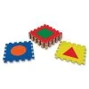 WonderFoam Carpet Tiles, Shapes, 12" x 12", 9 Count