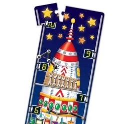 The Learning Journey International The Learning Journey Long & Tall Puzzles 123 Rocket Ship (50+ pieces)