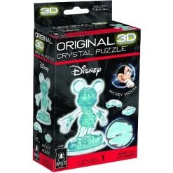 University Games Disney Mickey Mouse 44 Piece 3D Crystal Jigsaw Puzzle | Blue