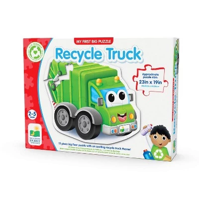 The Learning Journey International The Learning Journey My First Big Vehicle Floor Puzzle - Recycle Truck 1 The Learning Journey International The Learning Journey My First Big Vehicle Floor Puzzle - Recycle Truck
