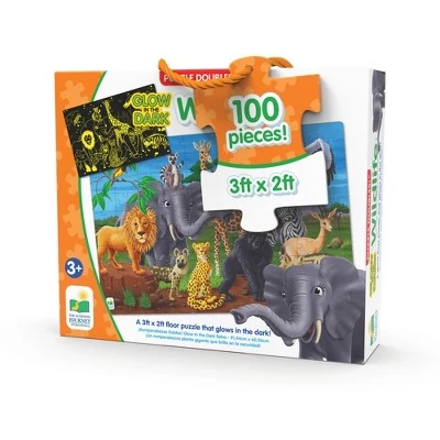 The Learning Journey International The Learning Journey Puzzle Doubles! Glow in the Dark! Wildlife (100 pieces) 4 The Learning Journey International The Learning Journey Puzzle Doubles! Glow in the Dark! Wildlife (100 pieces) - Image 4