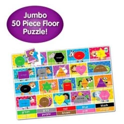 The Learning Journey International The Learning Journey Jumbo Floor Puzzles Colors and Shapes (50 pieces)
