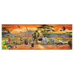 Melissa & Doug Melissa And Doug African Plains Safari Jumbo Floor Puzzle 100pc