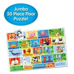 The Learning Journey International The Learning Journey Jumbo Floor Puzzles Animals (50 pieces)