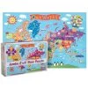 Round World Products World Floor Puzzle for Kids, 24"H x 36"L, 48 Pieces