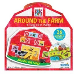 Briarpatch The World of Eric Carle Around the Farm 2-Sided Floor Puzzle
