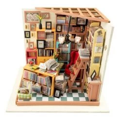 Hands Craft DIY 3D Wooden Puzzles - Miniature House: Sam's Study