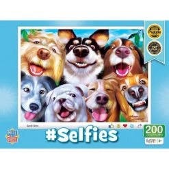 MasterPieces 200 Piece Jigsaw Puzzle for Kids - #Selfies Goofy Grins - 14"x19"