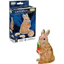 Bepuzzled University Games Rabbit 43 Piece 3D Crystal Jigsaw Puzzle