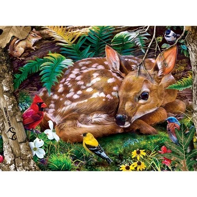 MasterPieces 100 Piece Jigsaw Puzzle for Kids - Realtree Forest Babies - 14"x19" 2 MasterPieces 100 Piece Jigsaw Puzzle for Kids - Realtree Forest Babies - 14"x19" - Image 2