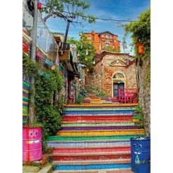 blanc Turkish Stairs Jigsaw Puzzle - 1000pc